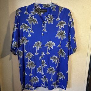 No Boundaries New Mens XL 42-44 Hawaiian Button Up Floral Tiki Casual Shirt